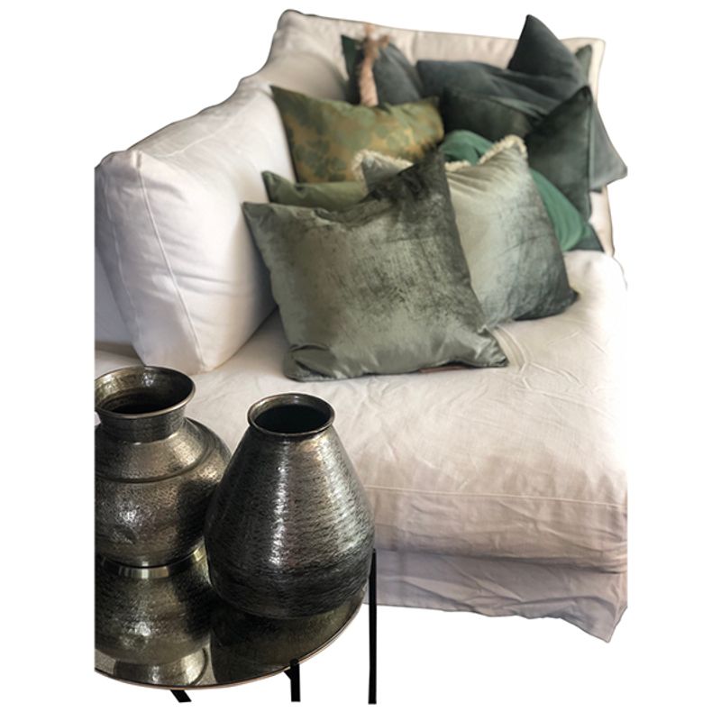 Putetrekk Velvet Matt Jade Green