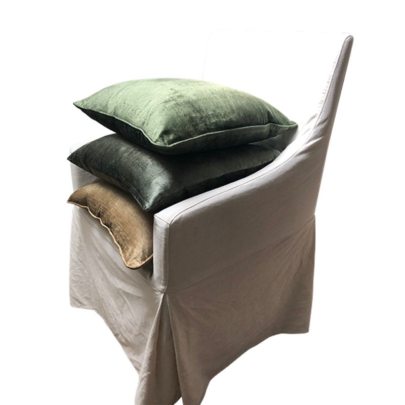 cushion cover matt velvet forest green