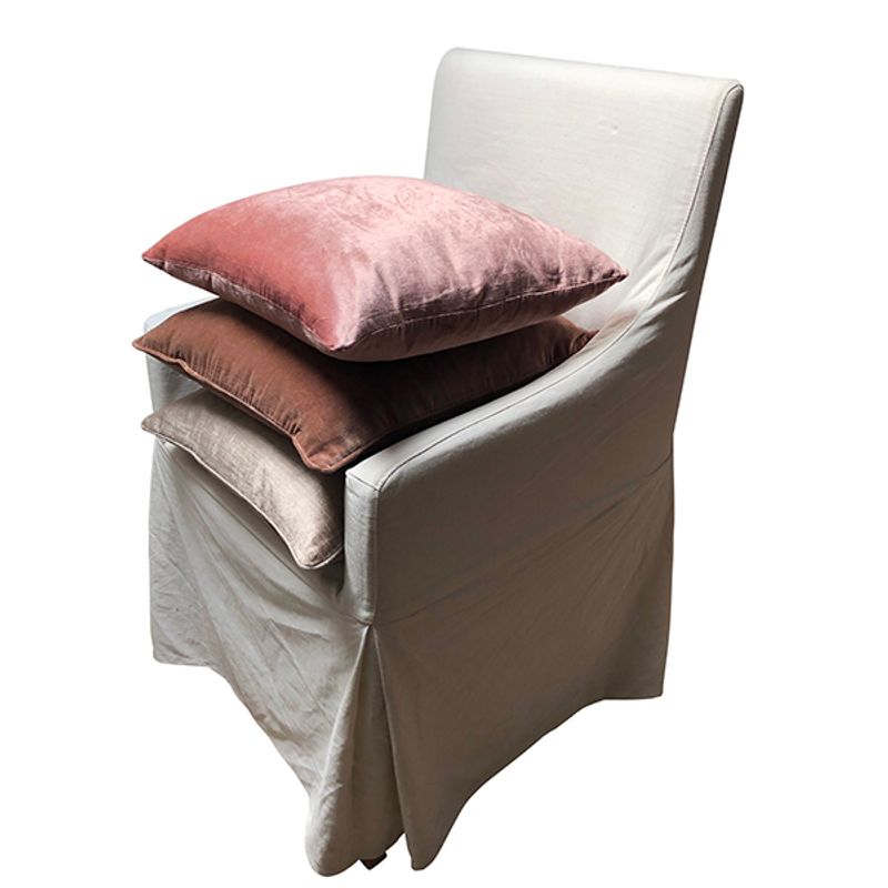 Cushion cover Shiny velvet dark pink