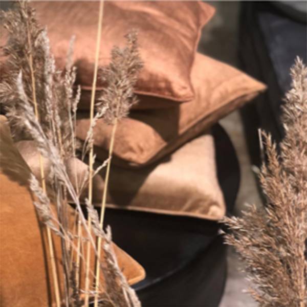 cushion cover matt velvet new terracotta