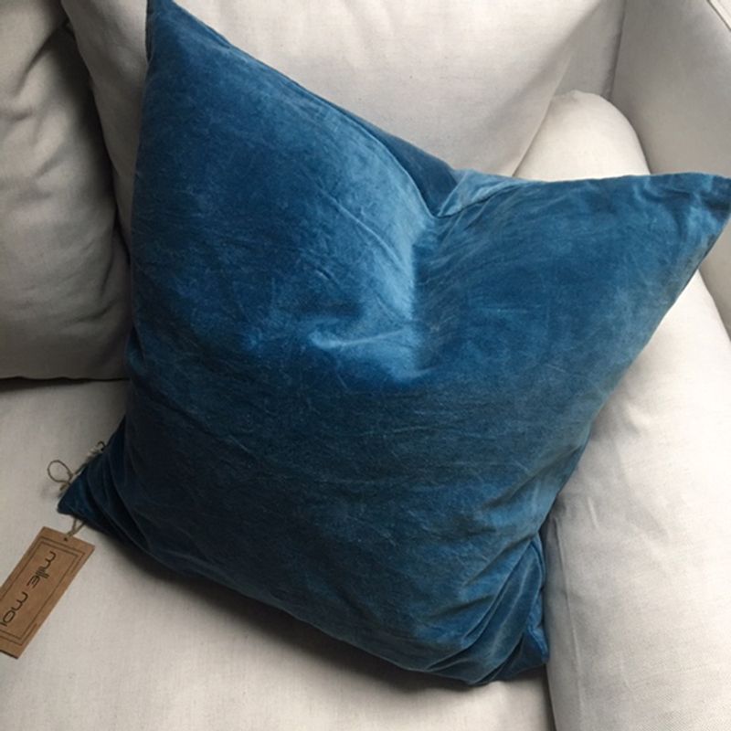 cushion cover matt Modern blue