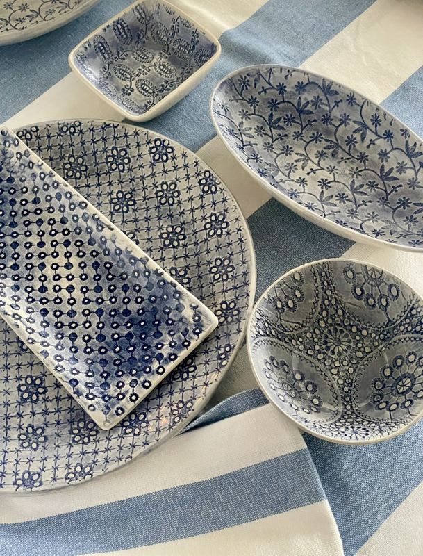 Etosha Mixed Pattern Extra Large Dark Blue 