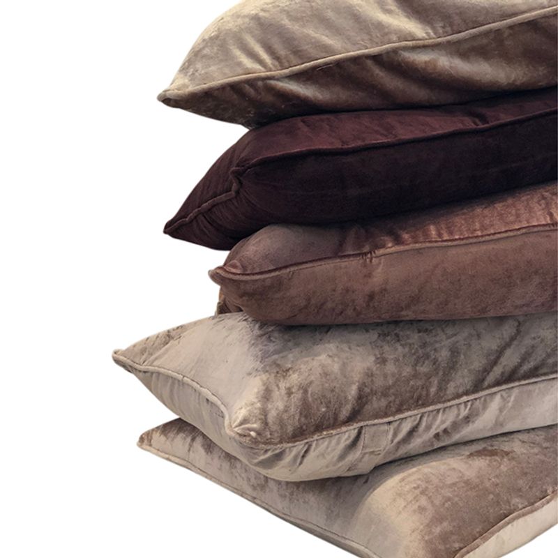 Cushion Cover Shiny Velvet Plum