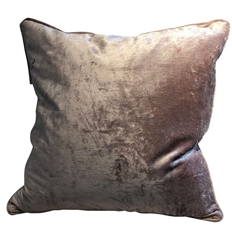 cushion cover shiny velvet dusty pink