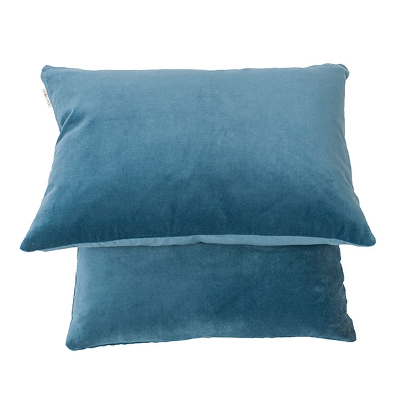 cushion cover Velvet Matt Polar blue 50x50 cm