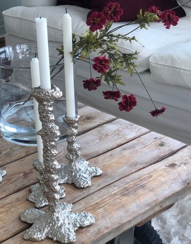 Art Candelholder Silver Large