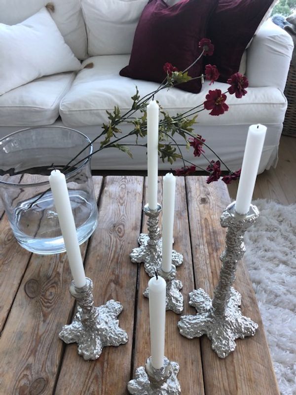 Art Candelholder Silver Large