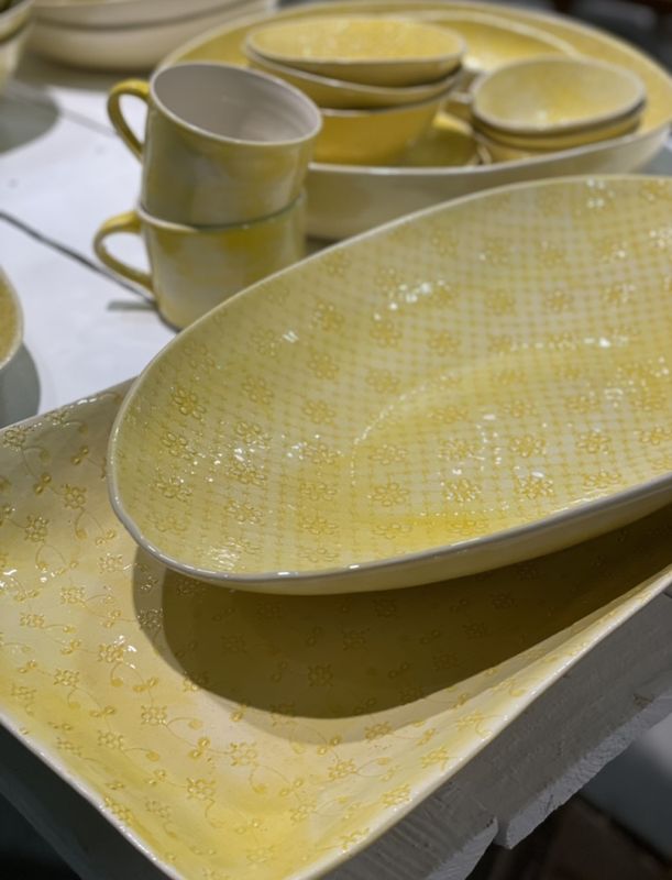 Utensil Long Skinny Mixed Pattern Yellow 