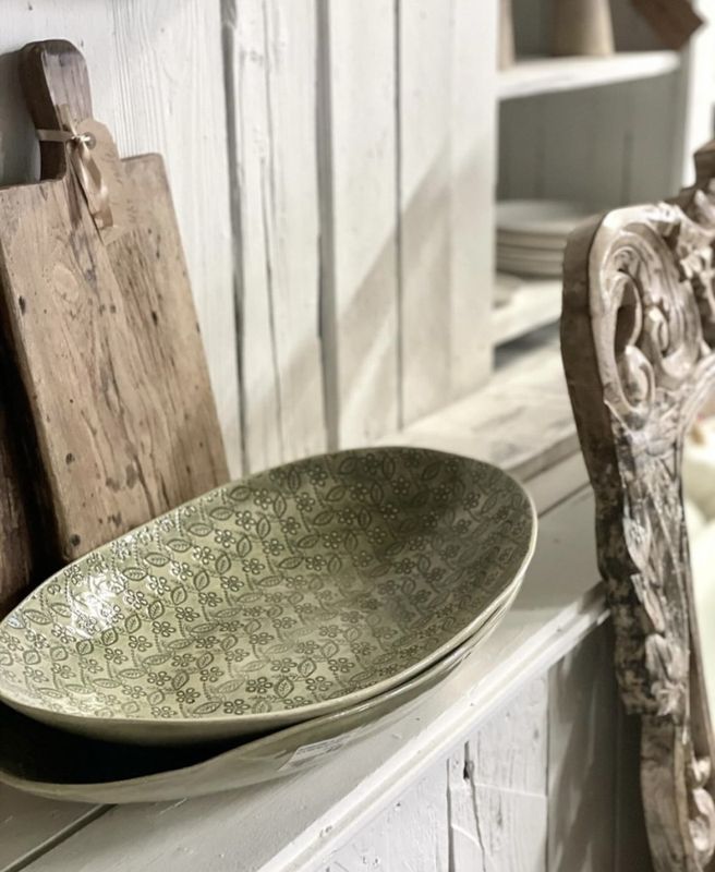 Dinner Plate Standard Mixed Pattern Dark Green
