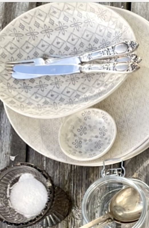 Utensil Long Skinny Mixed Pattern Warm Grey