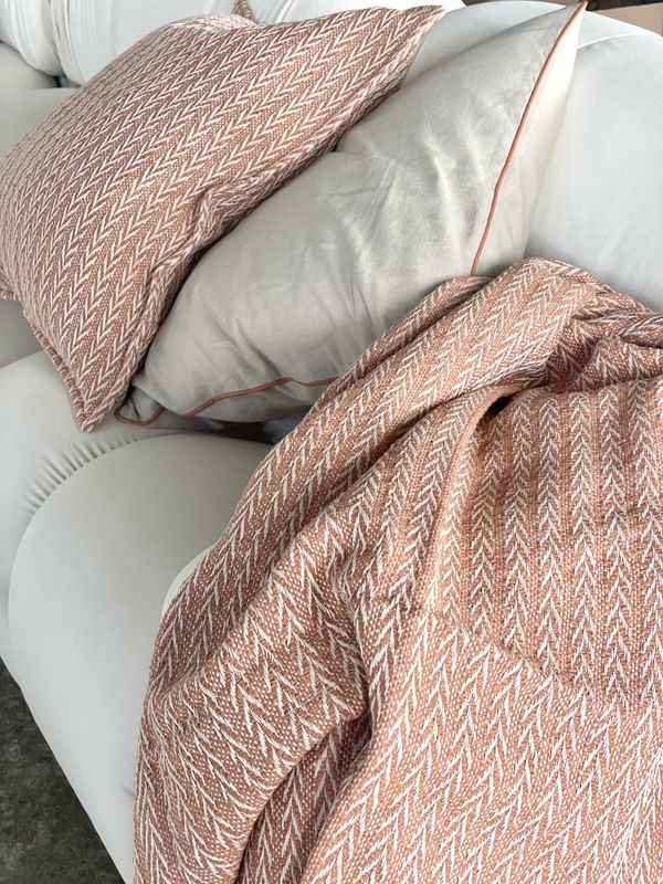 Cushion Cover Pure Linen/Cotton orange