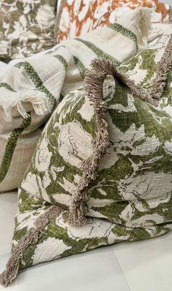 Putetrekk Simplicity Flower Dark Green