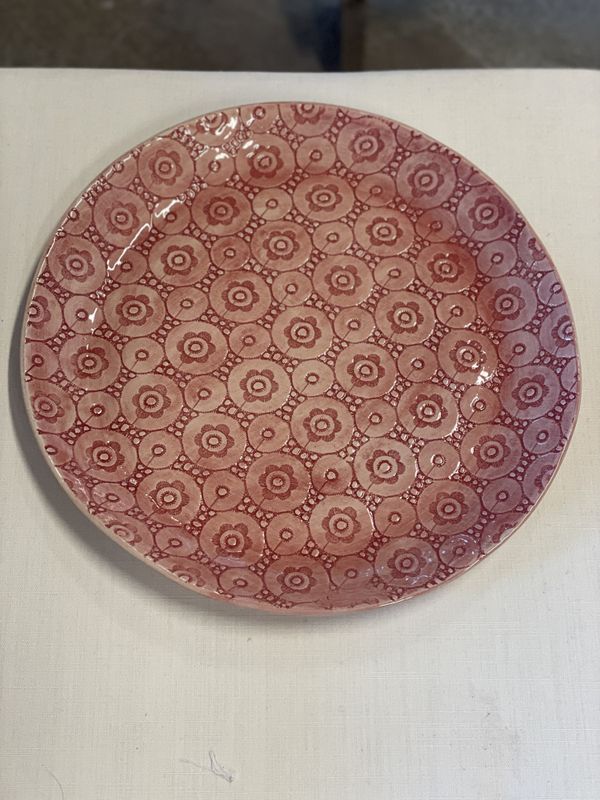 Cake Plate Mixed Pattern Pimento